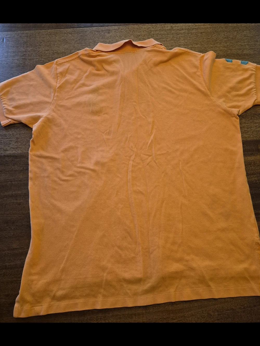 Polo by Ralph Lauren Orange Short-Sleeve Polo with Teal Large  Pony Size 2XL